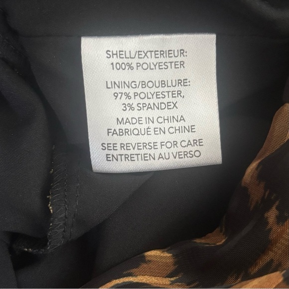 Milly Minis Leopard Print Tiered Ruffle Dress Girls Size 7/8 - Picture 9 of 12